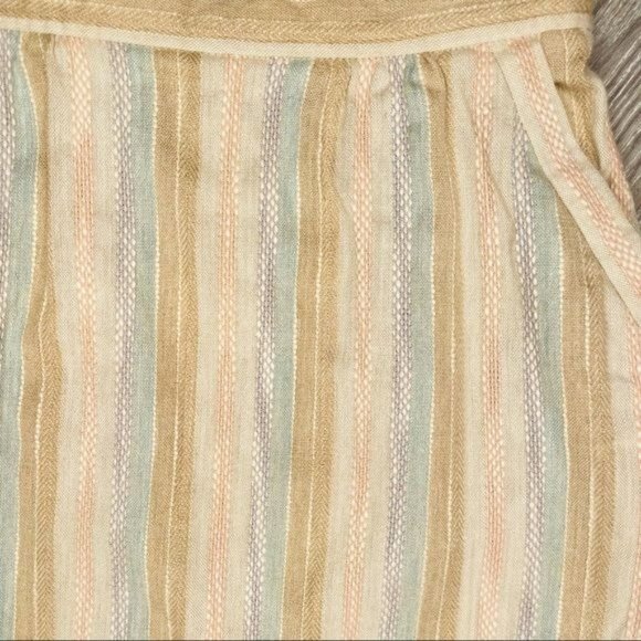 Vintage country suburban skirt pastel textured stripes retro 60s size 8 - Picture 4 of 5